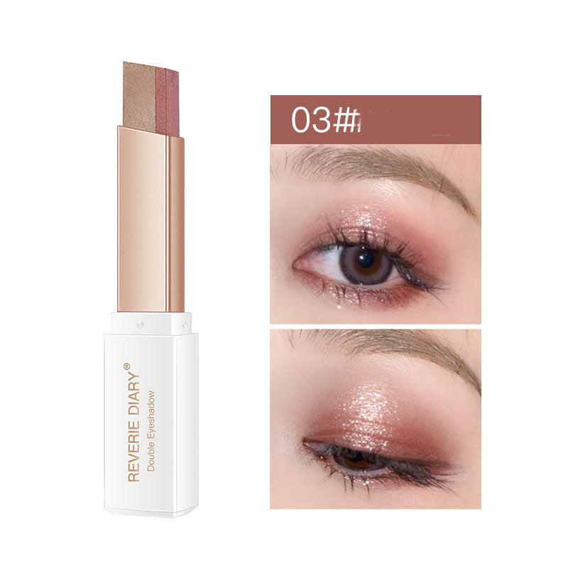 Lazy Eyeshadow Stick Stereo Gradient Shimmer Double Color Eye Shadow Pen Waterproof Easy To Wear Eyeshadow Lazy Eyeshadow Stick Stereo Gradient Shimmer Double Color Eye Shadow Pen Waterproof Easy To Wear Eyeshadow